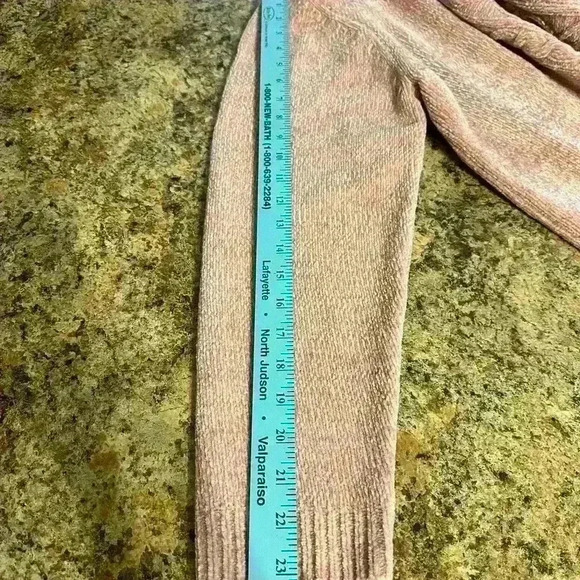 Alfred Dunner Women's Long Sleeve Knit Pullover Sweater Mock Neck Pale Pink SzL - Picture 9 of 13